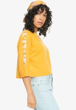 Coupon 😀 Quiksilver Print T-shirt - Saffron 🔥 -Quiksilver shop 042f0d1015b74edd99ed5f3538182cd4