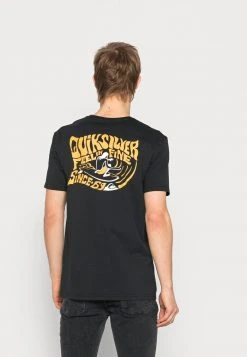 Best deal 😉 Quiksilver SMOOTH MOVE SS - Print T-shirt - Black 🛒