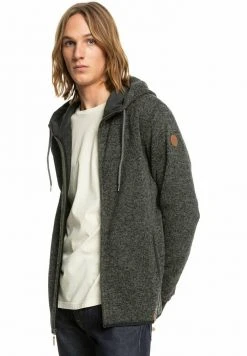 Hot Sale 👍 Quiksilver KELLER - Zip-up Sweatshirt - Dark Grey Heather 🤩 -Quiksilver shop 0493433b2a9643829b43b020a1664b5b