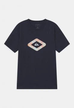 Cheap 🌟 Quiksilver LET IT RIDE SS YTH - Print T-shirt - Navy Blazer 😉