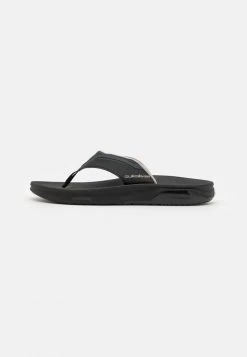 Best deal ✨ Quiksilver MATHODIC RECOVERY - T-bar 🩴 Sandals - Black/grey/brown 🎉