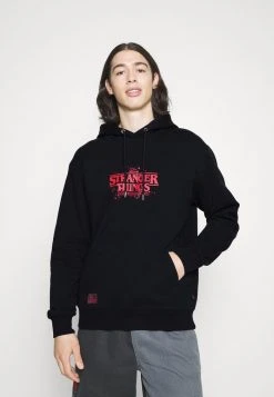 Hot Sale π€© Quiksilver STRANGER THINGS OFFICIAL LOGO - Hoodie - Black βοΈ