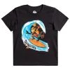 New 🧨 Quiksilver MONKEY WAVE - Print T-shirt - Black 🔔 -Quiksilver shop 0b36812ef2764c968754b8591117f8c9