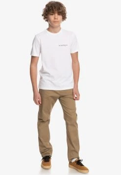 Best Pirce 💯 Quiksilver SPIRALLING SS YTH - Print T-shirt - White ✨