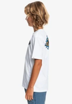 Discount ❤️ Quiksilver MYTHIC LIMITS MANCHES COURTES - Print T-shirt - White ✨ -Quiksilver shop 0ee8feb67ef24543aebefc298fa6284f