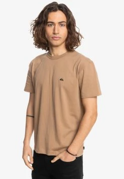 Budget 🛒 Quiksilver ESSENTIALS - Basic T-shirt - Tannin ⌛ -Quiksilver shop 1cb0848ac87a4d5f83a516c9ac89e98a