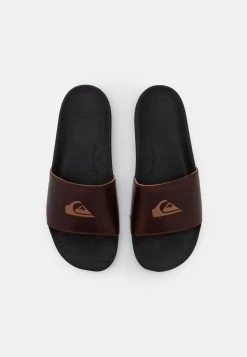 New ⭐ Quiksilver RIVI SLIDE - Mules - Brown/black 🌟 -Quiksilver shop 1d49b9386e1840408defc8717e08b9bc