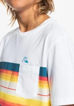Deals 🛒 Quiksilver Print T-shirt - White 🔔 -Quiksilver shop 20eb57499d0c41fabaa7f079b7aee091