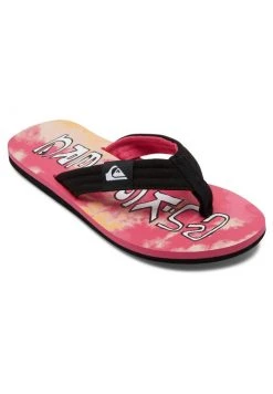 Best Pirce 😉 Quiksilver MOLOKAI LAYBACK - T-bar 🩴 Sandals - Black Orange 🥰 -Quiksilver shop 2166276dbed6484d95964139ad454895