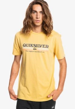 Brand new 😉 Quiksilver LINED UP - Print T-shirt - Rattan 😉