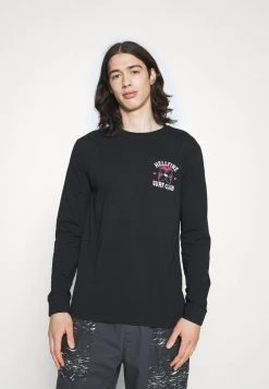 Deals β€οΈ Quiksilver STRANGER THINGS HELL FIRE SURF CLUB - Long Sleeved Top - Black π