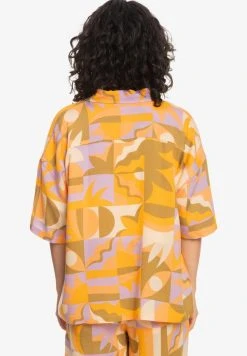 Discount ⌛ Quiksilver SEVENTIES SOUL DE MANGA CORTA - Button-down Blouse - Saffron Geo Paradiso 🌟 -Quiksilver shop 2d7c0624f6db46aca2a406355033a3d5