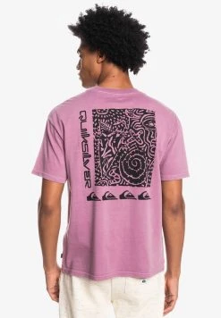 Coupon 🧨 Quiksilver QUIK SPIRAL - Print T-shirt - Dusty Orchid 😍