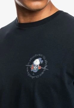 Outlet 🧨 Quiksilver OUTTA ROAD SS - Print T-shirt - Black 🤩 -Quiksilver shop 2f0821efb9a249e3bccced327302fd60