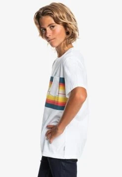 Deals 🛒 Quiksilver Print T-shirt - White 🔔 -Quiksilver shop 2f250ad2473e4fe7af9f25ba75df3d5d