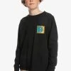 Promo 🥰 Quiksilver RADICAL TIMES - Long Sleeved Top - Black ⌛ -Quiksilver shop 3025ecc1d7c64cf2ad94f6992adb27fb