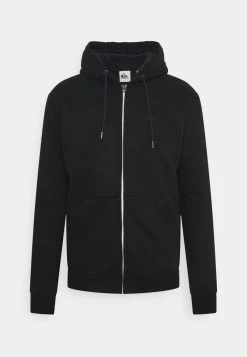 Best Sale π Quiksilver ESSENTIALS - Zip-up Sweatshirt - Black π