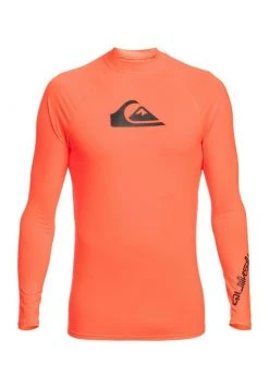 Flash Sale 🌟 Quiksilver ALLTIME M SURF - Rash Vest - Fiery Coral ⭐