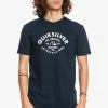 Buy 🤩 Quiksilver SCRIPT - Print T-shirt - Navy Blazer 🛒