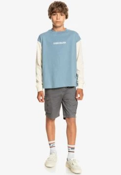 Best Pirce π€© Quiksilver Long Sleeved Top - Faded Denim π