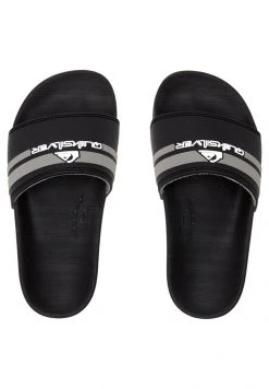 Wholesale 👍 Quiksilver RIVI - Pool Slides - Black Grey Black 🥰 -Quiksilver shop 48570dfdca0d4b338079e711222d1f1c