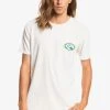 Deals 🧨 Quiksilver Print T-shirt - Antique White 💯 -Quiksilver shop 493853dd32244bed93b214aa150c49e7