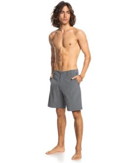 Coupon ✔️ Quiksilver UNION HEATHER AMPHIBIEN - Sports Shorts - Black 🛒