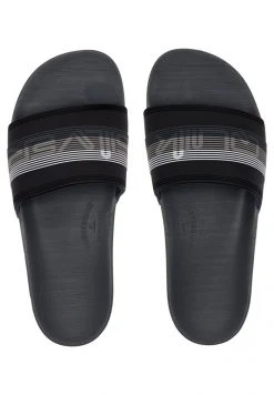 Brand new 🎉 Quiksilver RIVI WORDMARK - Pool Slides - Black Grey Grey 😉 -Quiksilver shop 4f3e1d48a6144ddc804ccde529d460c5