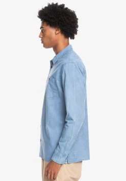 Cheapest 🛒 Quiksilver BOLAM LANGÄRMLIGES - 👚 Shirt - Faded Denim 😉 -Quiksilver shop 511df01d8bb0443090d515c9d8d4c75a