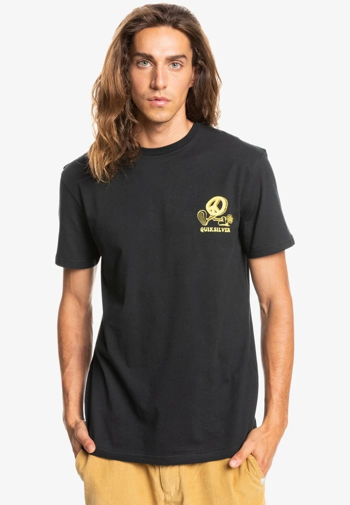 Top 10 π Quiksilver NEW WORLD POUR EQYZT - Print T-shirt - Black π― 3 Top 10 π Quiksilver NEW WORLD POUR EQYZT - Print T-shirt - Black π―