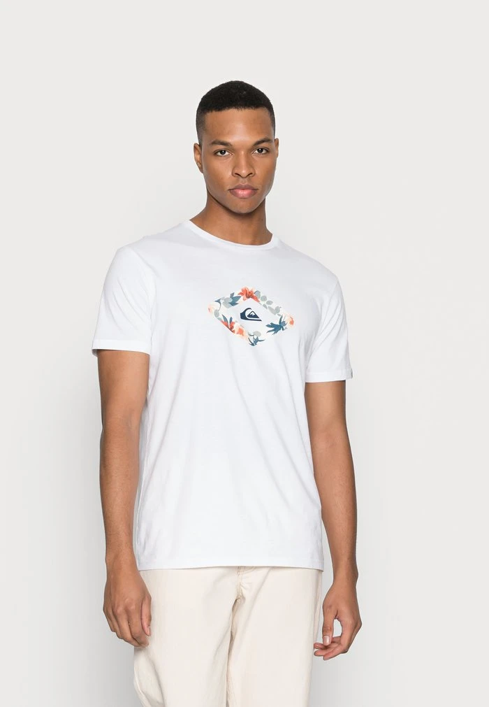 Promo π Quiksilver LET IT RIDE - Print T-shirt - White π 3 Promo π Quiksilver LET IT RIDE - Print T-shirt - White π