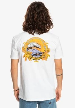 New 🔔 Quiksilver SCENIC WARP SS - Print T-shirt - White 🛒 -Quiksilver shop 5627b7918f94465283e50b13c38d6583