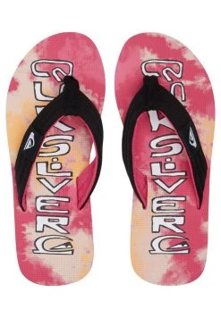 Best Pirce 😉 Quiksilver MOLOKAI LAYBACK - T-bar 🩴 Sandals - Black Orange 🥰 -Quiksilver shop 571952832da34a5c8cb9292408c9c223