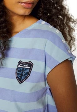 Best Pirce ⌛ Quiksilver STRANGER THINGS LENORA STRIPPED TEE - Print T-shirt - Purple 🧨 -Quiksilver shop 577db4e278174d638b70510759c80261