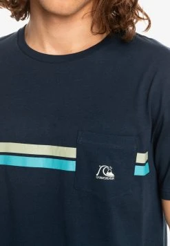 Best Pirce ❤️ Quiksilver STRIPED FLOW SS - Print T-shirt - Navy Blazer ⭐ -Quiksilver shop 580ddf1a43cb4f65a6b33ee3cc1a2b0d