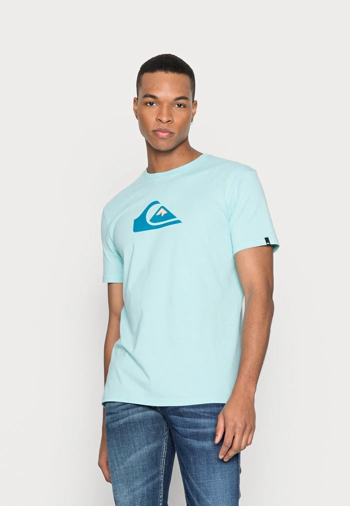 Budget π€© Quiksilver COMP LOGO - Print T-shirt - Blue β 3 Budget π€© Quiksilver COMP LOGO - Print T-shirt - Blue β