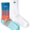 Best Sale 😉 Quiksilver 2 PACK - 🧦 Socks - White/blue ⌛ -Quiksilver shop 59c8c3e0a1284ca0b8c6b4d02dbfcc40