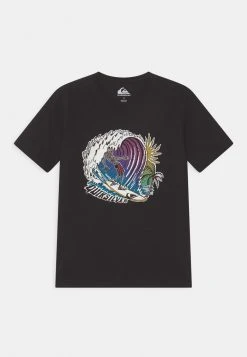Best reviews of β¨ Quiksilver THE BARREL - Print T-shirt - Black π―