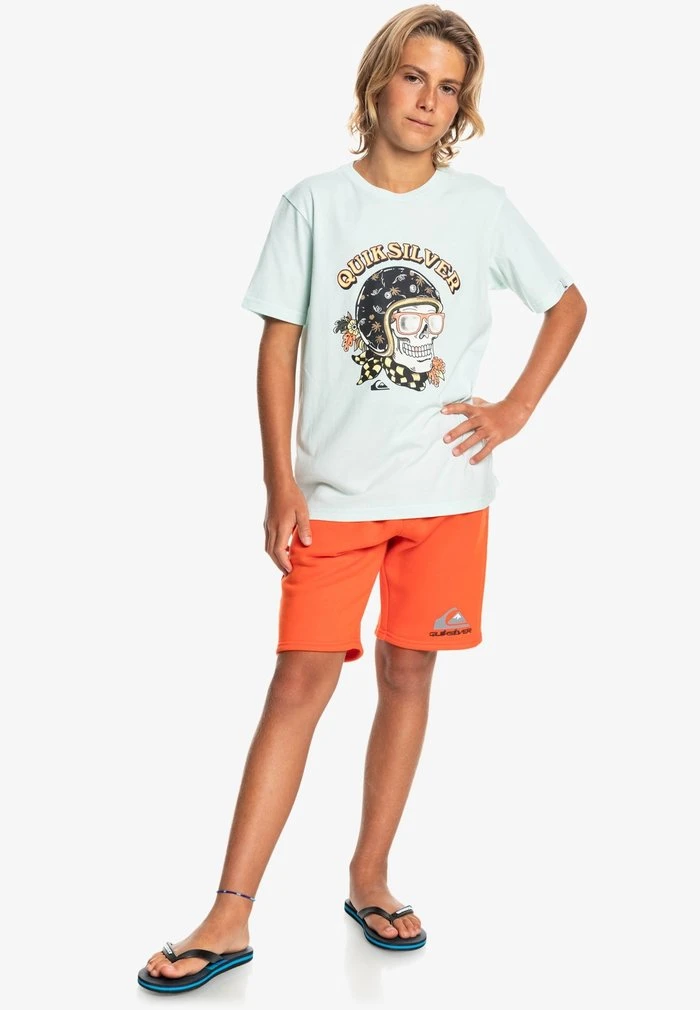 Brand new 𧨠Quiksilver SKULL TROOPER SS YTH - Print T-shirt - Blue Glass π 3 Brand new 𧨠Quiksilver SKULL TROOPER SS YTH - Print T-shirt - Blue Glass π