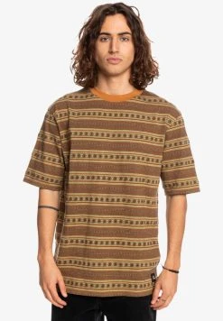 Coupon 🌟 Quiksilver PATIOS - Print T-shirt - Brown Sugar Patio Ss ⭐