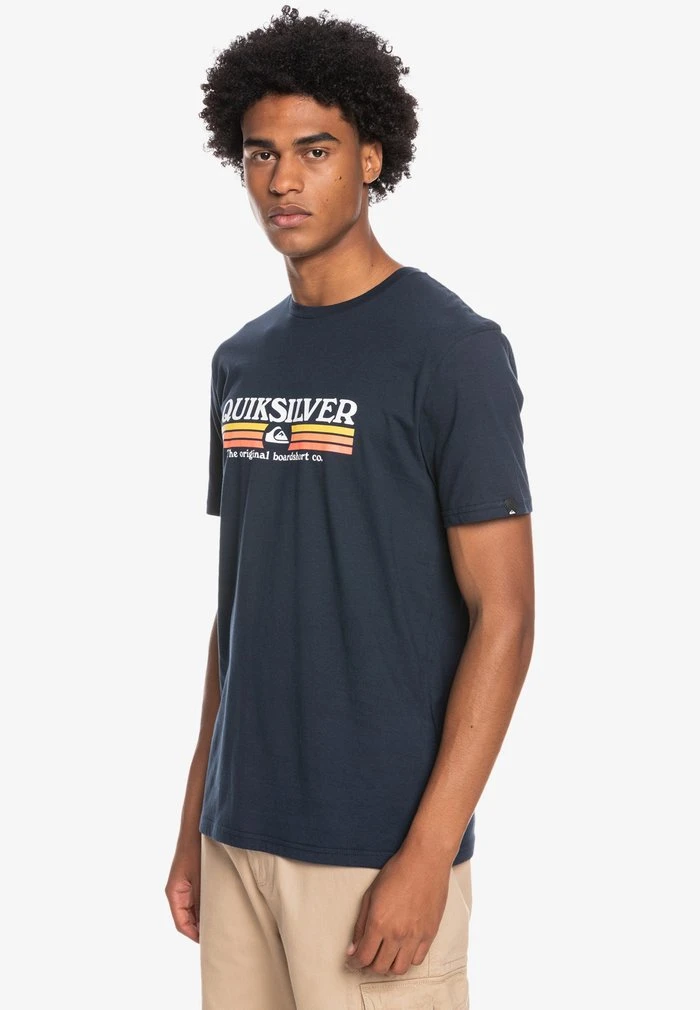 Brand new π Quiksilver LINED UP - Print T-shirt - Navy Blazer π 6 Brand new π Quiksilver LINED UP - Print T-shirt - Navy Blazer π - Image 4