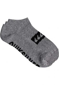 Promo 🧨 Quiksilver 3 PACK - Trainer 🧦 Socks - Light Grey Heather 🎁