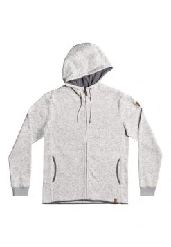 Promo 👏 Quiksilver KELLER - Zip-up Sweatshirt - Light Grey Heather 🧨 -Quiksilver shop 68ab5941b9494300bd8a8b0a360de6a6