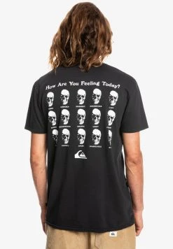 Flash Sale 🥰 Quiksilver HOW ARE YOU FEELING - Print T-shirt - Black ✔️ -Quiksilver shop 69002ca5fa1146ed98a43eae5b347b9c