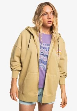 Best Sale 🤩 Quiksilver Zip-up Sweatshirt - Beige 🥰 -Quiksilver shop 697f0cd5527746f4a9a46bae16e1f28d