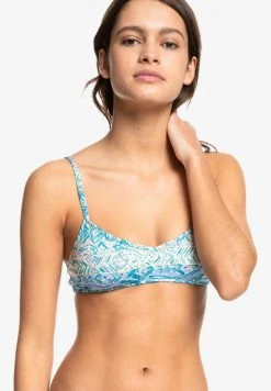 Cheap 🔥 Quiksilver CLASSIC ALL-OVER PRINT - 👙 Bikini Top - Heyday Peach Pink 😍