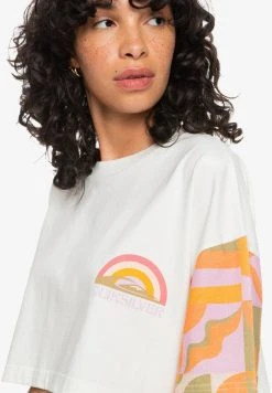 Deals 🔔 Quiksilver Print T-shirt - White ✨ -Quiksilver shop 6dc8f47fd7394951bd359d50da96183d