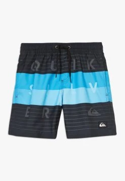 Outlet ✔️ Quiksilver WORD BLOCK VOLLEY YOUTH - Swimming Shorts - Black Vacancy ✨