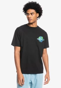 Hot Sale 💯 Quiksilver OCEAN MADE - Print T-shirt - Black 👏 -Quiksilver shop 78594978519b42b0b9fd322e5362c22d