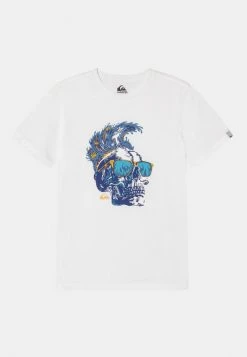 Outlet β Quiksilver SMOKE SCREEN - Print T-shirt - White βοΈ